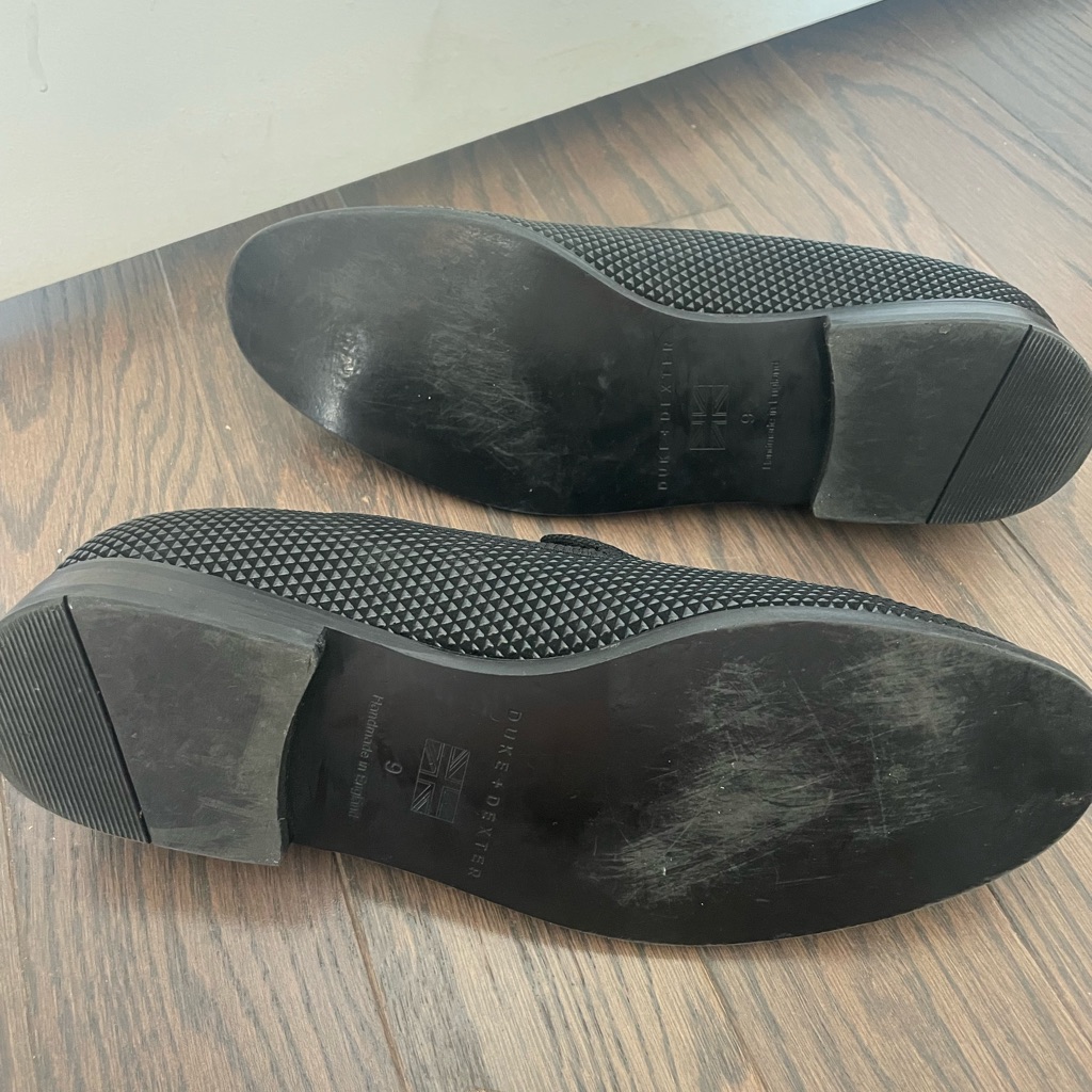 Duke + Dexter Pyramid Black Embossed Loafer Handmade England — image 7 of 8